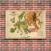 Vintage Map Poster - Serio-Comic War Map